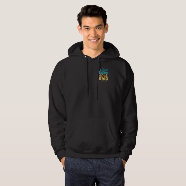 Liebe ist Patient, Liebe ist Kind 1 Korinther 13:4 Hoodie (Vorne ganz)