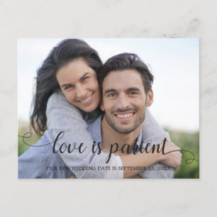 Liebe ist Patient-Neuhochzeitdatum Einladung