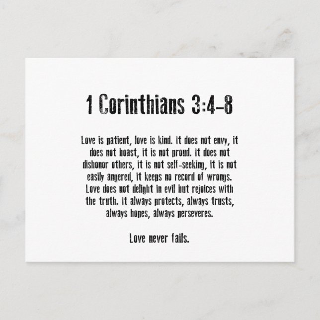 Liebe ist Patient Postkarte (Vorderseite)