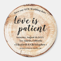 Liebe ist Patient Wood Disk Ändern Sie das Datum H