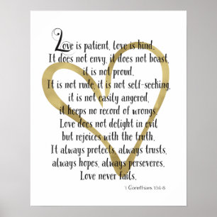 Liebe ist Patientenherz Poster