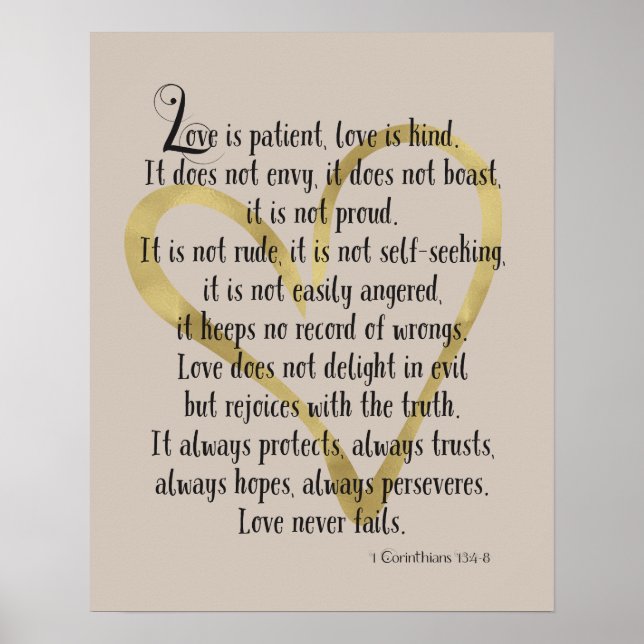 Liebe ist Patientenherz Poster (Vorne)