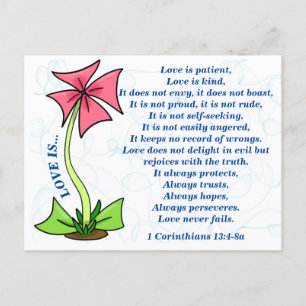 LIEBE IST Patientenpostkarte Postkarte