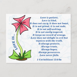 LIEBE IST Patientenpostkarte Postkarte