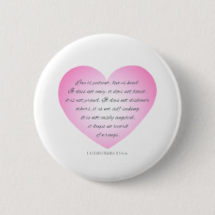 Liebe ist Patientenquote Valentin  Button