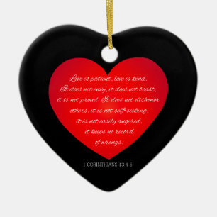 Liebe ist Patientenquote Valentine   Ornament