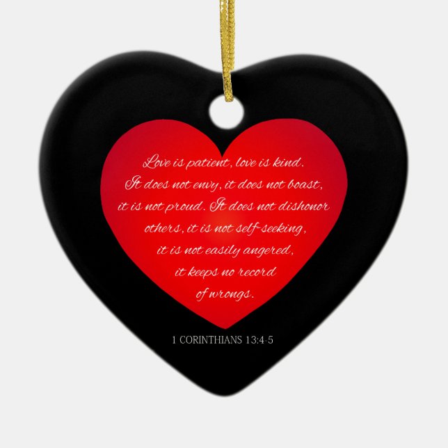 Liebe ist Patientenquote Valentine | Ornament (Vorne)