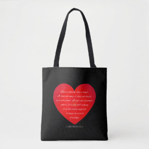 Liebe ist Patientenquote Valentine   Tasche