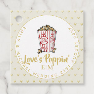 Liebe ist Poppin - Hochzeit Brautparty Vielen Dank Geschenkanhänger