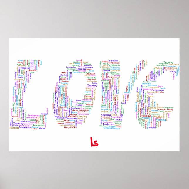 Liebe ist Poster (Vorne)