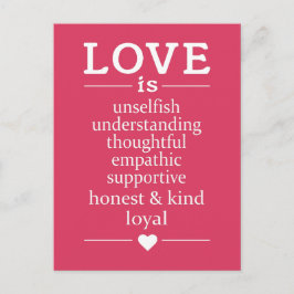 Liebe ist ... Postkarte