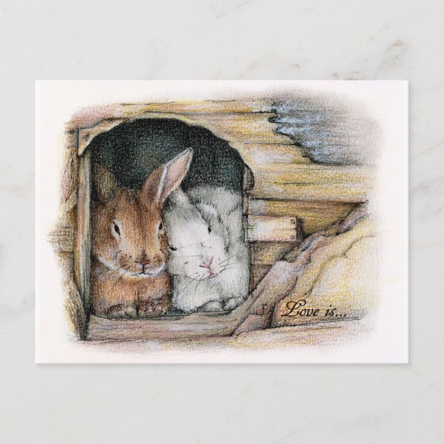 Liebe ist... postkarte (Vorderseite)