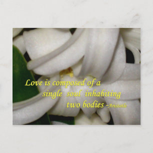 Liebe ist postkarte