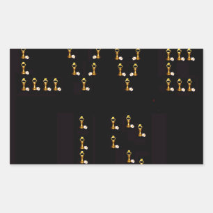 Liebe ist rechteckiger aufkleber