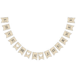 Liebe ist Reise World Travel Brautparty Hochzeit Wimpelkette