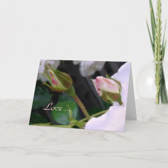 Liebe ist… romantische Valentine-Karte Feiertagskarte (Vorderseite)