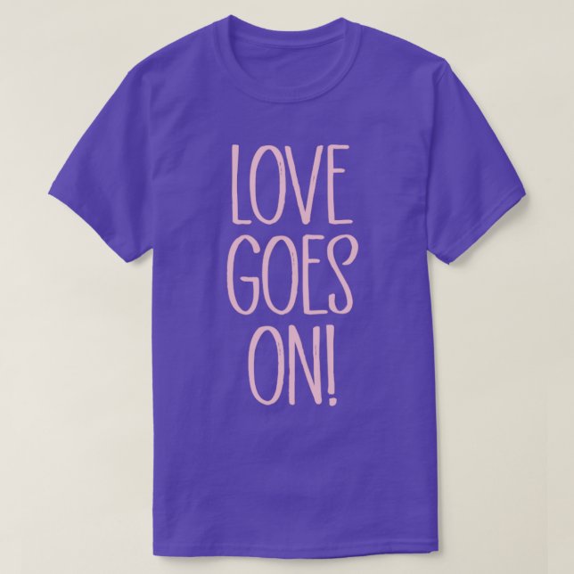 Liebe ist rosa T-Shirt (Design vorne)
