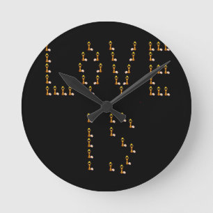 Liebe ist runde wanduhr