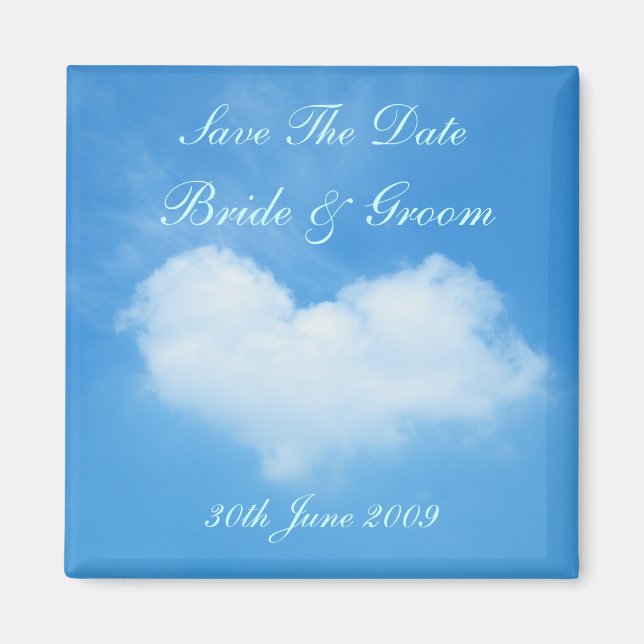 Liebe ist Save the Date in der Luft Magnet (Vorne)
