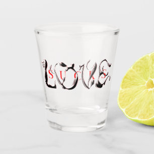 Liebe ist Scheiße Schnapsglas