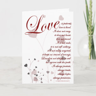 Liebe ist Schrift Hochzeitsglückwünsche Karte