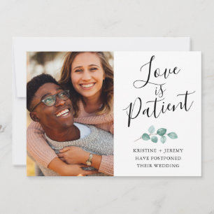 Liebe ist Schwarzes Skript für das Foto Patient ve Save The Date