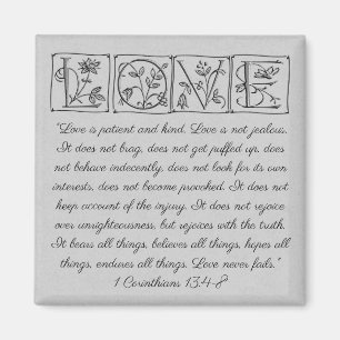 Liebe ist...Scripture Magnet