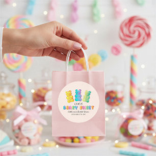 Liebe ist sehr süße Candyland-Hochzeitsdusche Runder Aufkleber