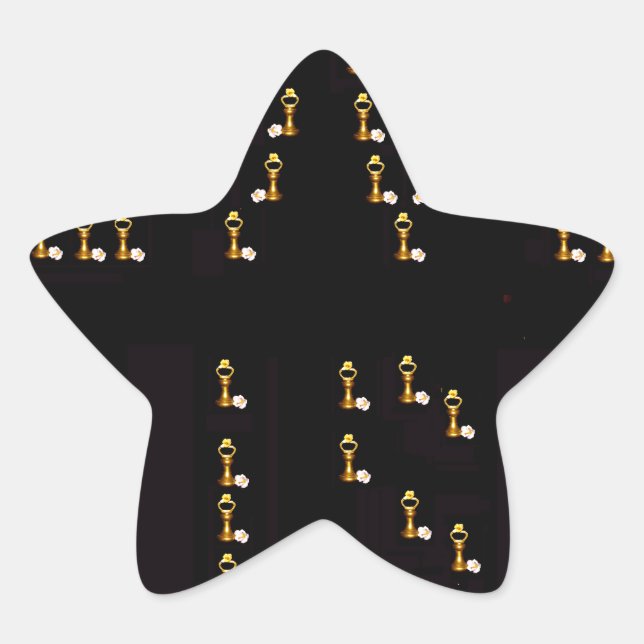 Liebe ist Stern-Aufkleber (Vorderseite)