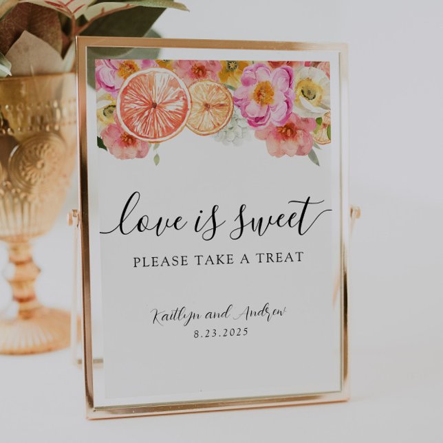 Liebe ist süß Bitte nehmen Sie eine Leckerei Unter Poster (Von Creator hochgeladen)