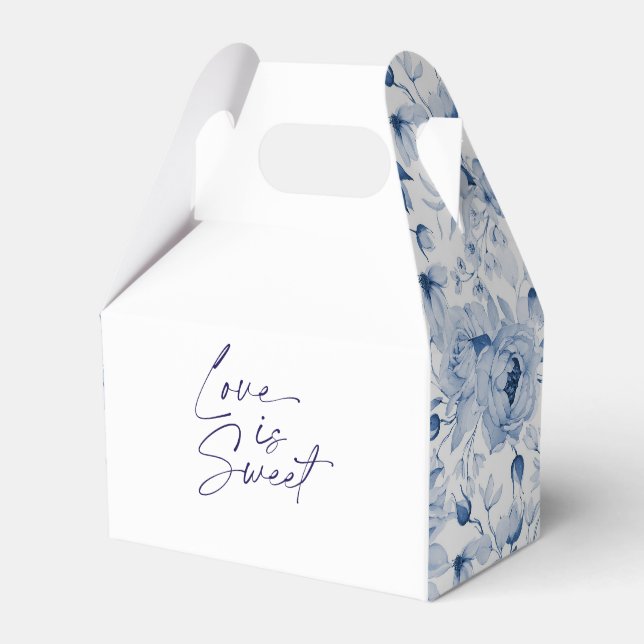 "Liebe ist süß" Blumenkästen Geschenkschachtel (Vorderseite)