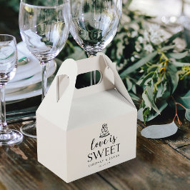 Liebe ist süß | Hochzeitstorte Geschenkschachtel