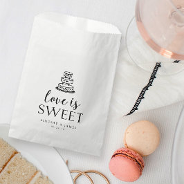 Liebe ist süß | Hochzeitstorte Geschenktütchen
