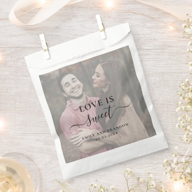 Liebe ist süß, modern und elegant, einfach Foto Ho Geschenktütchen (Ausgeschnitten)