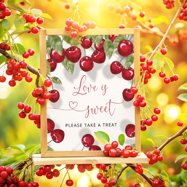 Liebe ist süß Nehmen Sie eine Leckerei Brautparty Poster (Von Creator hochgeladen)