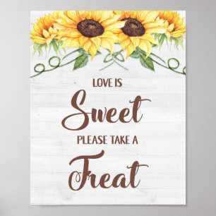 LIEBE IST SÜß NIMM EINEN LEKERN Bridal Shower Schi Poster