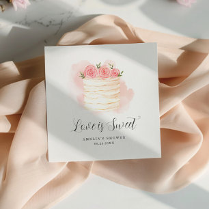 Liebe ist süße Brautdusche Einladung Serviette