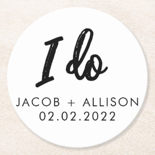 Liebe ist süße elegante Schokolade Gastgeschenk Ho Runder Pappuntersetzer