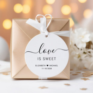 Liebe ist süße Hochzeit Geschenkanhänger