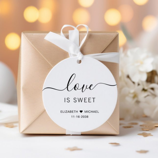 Liebe ist süße Hochzeit Geschenkanhänger (Von Creator hochgeladen)