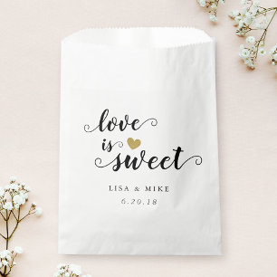 Liebe ist süße Hochzeits-Brautjungfer-Party Geschenktütchen