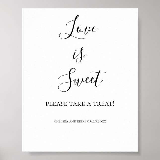 Liebe ist süßes Poster (Vorne)