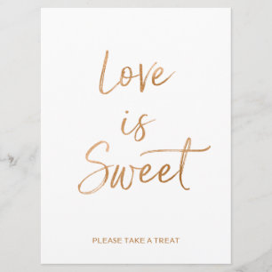 Liebe ist süßes Zeichen Stilvolle Goldene Rose L Einladung