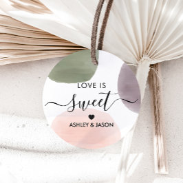 Liebe ist Süßigkeiten Tag, Rose, Käse und Trauben Geschenkanhänger