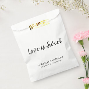 Liebe ist Sweet Black stilvolle Drehbuchschick-Hoc Geschenktütchen