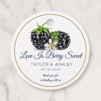 Liebe ist Sweet BlackBerry Fruit | Hochzeit Geschenkanhänger