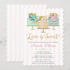 Liebe ist Sweet Bridal Dusche Einladung
