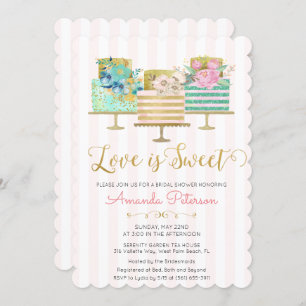 Liebe ist Sweet Bridal Dusche Einladung