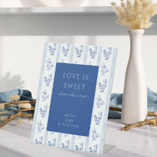 Liebe ist Sweet Chinoiserie Wedding Favor Table Si Sockelschild