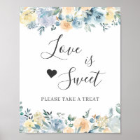 Liebe ist Sweet Dessert Bar Vanilla Chic Blue Flor